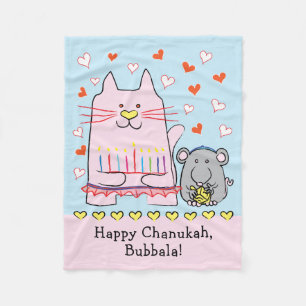 Katze Ballerina Fleecedecke
