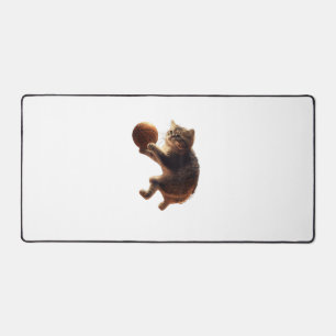 Katze Basketball spielen Funny Cats Mama Meow Kitt Schreibtischunterlage