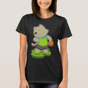 Katze Basketballspieler Basketball T-Shirt