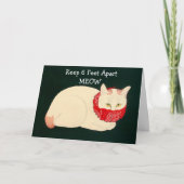 Katze Behaltend 6 Fuß Abstand Karte (Vorderseite)