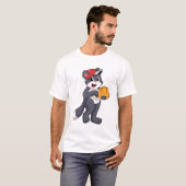 Katze bei Baseball mit Baseball-Handschuh.PNG T-Shirt (Vorne ganz)