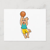 Katze bei Basketball Sports Postkarte (Vorderseite)