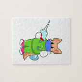 Katze bei Impfung mit Spritze Puzzle (Horizontal)