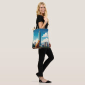 Katze bei Taipei 101 Taiwan Tasche (Am Model)