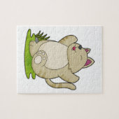 Katze bei Yoga Puzzle (Horizontal)