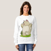 Katze bei Yoga Sweatshirt (Vorne ganz)