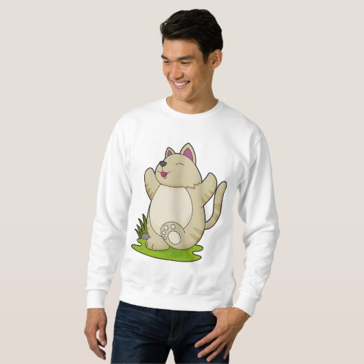 Katze bei Yoga Sweatshirt (Vorne ganz)
