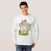 Katze bei Yoga T-Shirt (Vorne ganz)