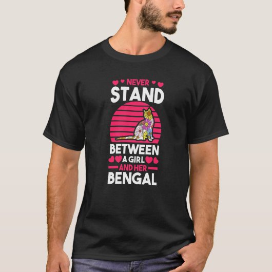 Katze Bengalen 4 T-Shirt (Vorderseite)