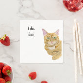 Katze benutzerdefinierte Cocktail Serviette (Beispiel)