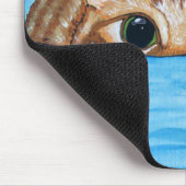 Katze bereit, sich Mousepad zu stürzen (Ecke)