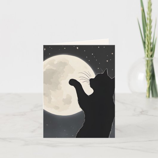 Katze berührt den Mond (Vorderseite)