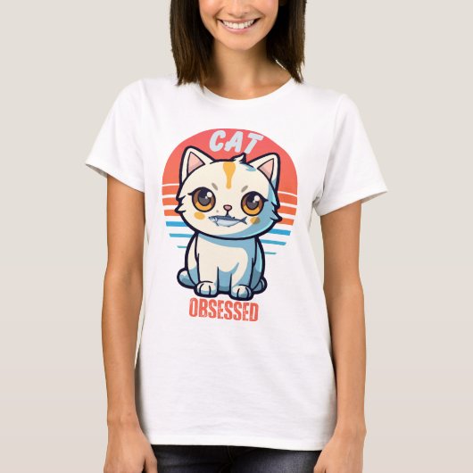 Katze besessen T-Shirt (Vorderseite)
