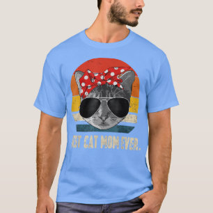 Katze Beste Katzenmutter überhaupt Vintage Retro T-Shirt