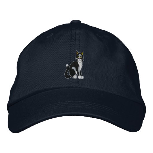 Katze Bestickte Kappe (Vorderseite)