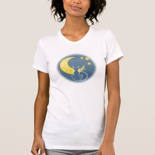 Katze bis zum Nacht T-Shirt (Vorderseite)