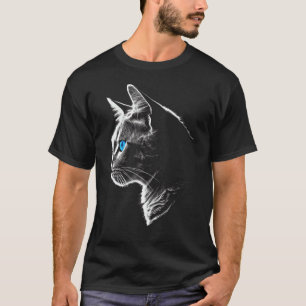 Katze Blaue Augen Haustier Katze T-Shirt