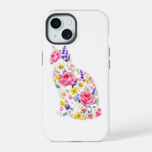 Katze & Blumen iphon iPhone 15 Hülle