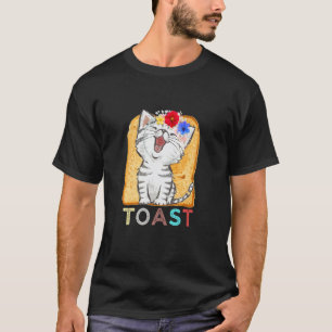 Katze Blumen Toast Katze Für Katze T-Shirt