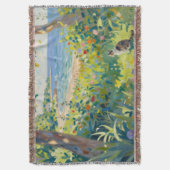 Katze Blumen Und Meer Decke (Vorderseite Vertikal)