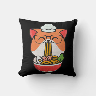 Katze Boba fressen ramen Anime kawaii neko Katze e Kissen