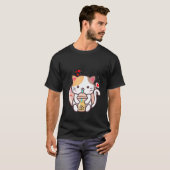 Katze Boba Tee Bubble Tea Japanisches Neko Mädchen (Vorne ganz)
