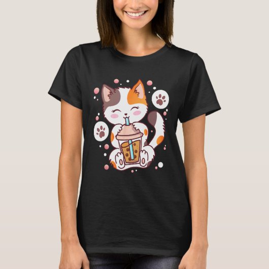 Katze Boba Tee Bubble Tee Neko (Vorderseite)