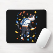 Katze Bouldering Felsenklettern Lustig Bunt Klette Mousepad (Mit Mouse)