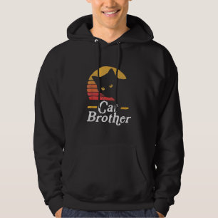 Katze Brother Vintage Retro Geschenk für Katze Lov Hoodie