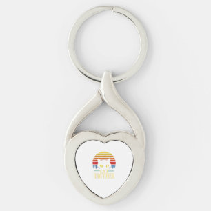 Katze Brother Vintage Retro Geschenk für Katze Lov Schlüsselanhänger
