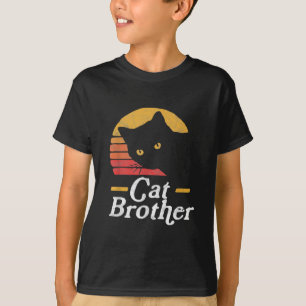 Katze Brother Vintage Retro Geschenk für Katze Lov T-Shirt