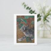 Katze, Bruno Liljefors Postkarte (Stehend Vorderseite)