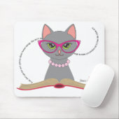 Katze buchen (helle Farben) Maus-Pad Mousepad (Mit Mouse)