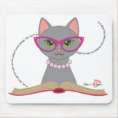 Katze buchen (helle Farben) Maus-Pad Mousepad (Vorne)