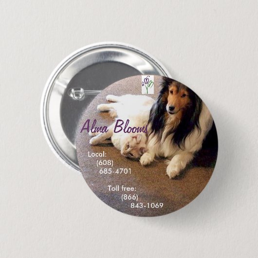 Katze Button (Vorne & Hinten)