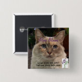 Katze Button (Vorne & Hinten)