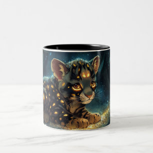 Katze Cartoon-Stil lebendig Süß Bunt Zweifarbige Tasse