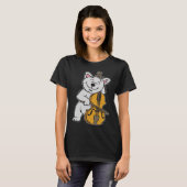 Katze Cello Musiklehrerin T-Shirt (Vorne ganz)