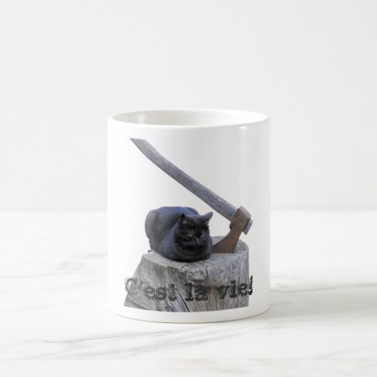 Katze, C'est la vie! Kaffeetasse (Mittel)
