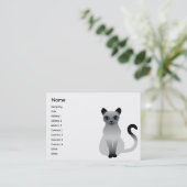 Katze - Chubby Visitenkarte (Stehend Vorderseite)