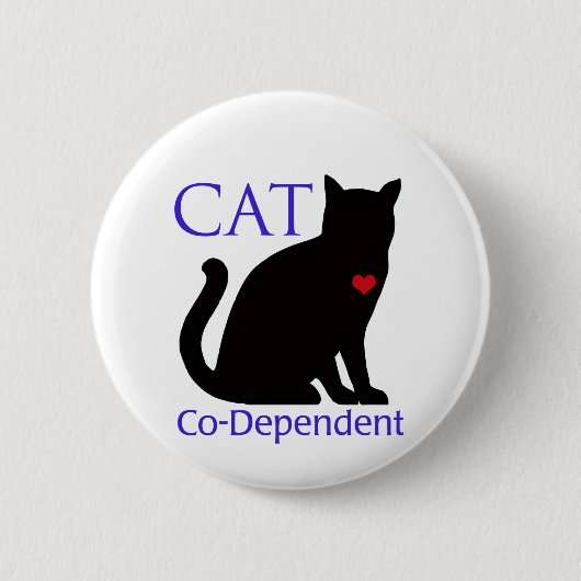 Katze Co-Abhängig Button (Vorderseite)