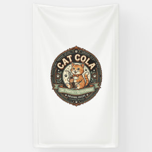 Katze Cola Katze Soda Pop Getränkeetikett Katze Vi Banner