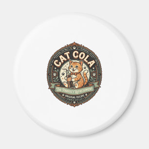 Katze Cola Katze Soda Pop Getränkeetikett Katze Vi Magnet
