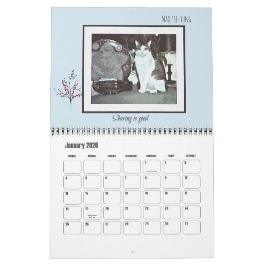 Katze Communiqués Kalender (Jan 2026)