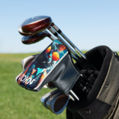 KATZE COOL FUNNGOLFKOPFDECKE PERSONALISIERT GOLF HEADCOVER (In Situ)