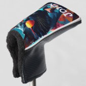 KATZE COOL FUNNGOLFKOPFDECKE PERSONALISIERT GOLF HEADCOVER (3/4 Vorderseite)