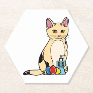 Katze Corona Ostern Untersetzer