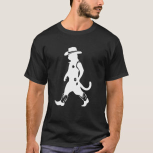 Katze Cowboy Hut Stiefel Cowgirl Western Land Sher T-Shirt