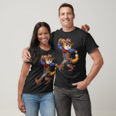 Katze Cowboy T-Shirt (Unisex)