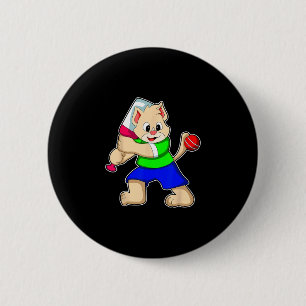 Katze Cricket Cricket T Sport Button